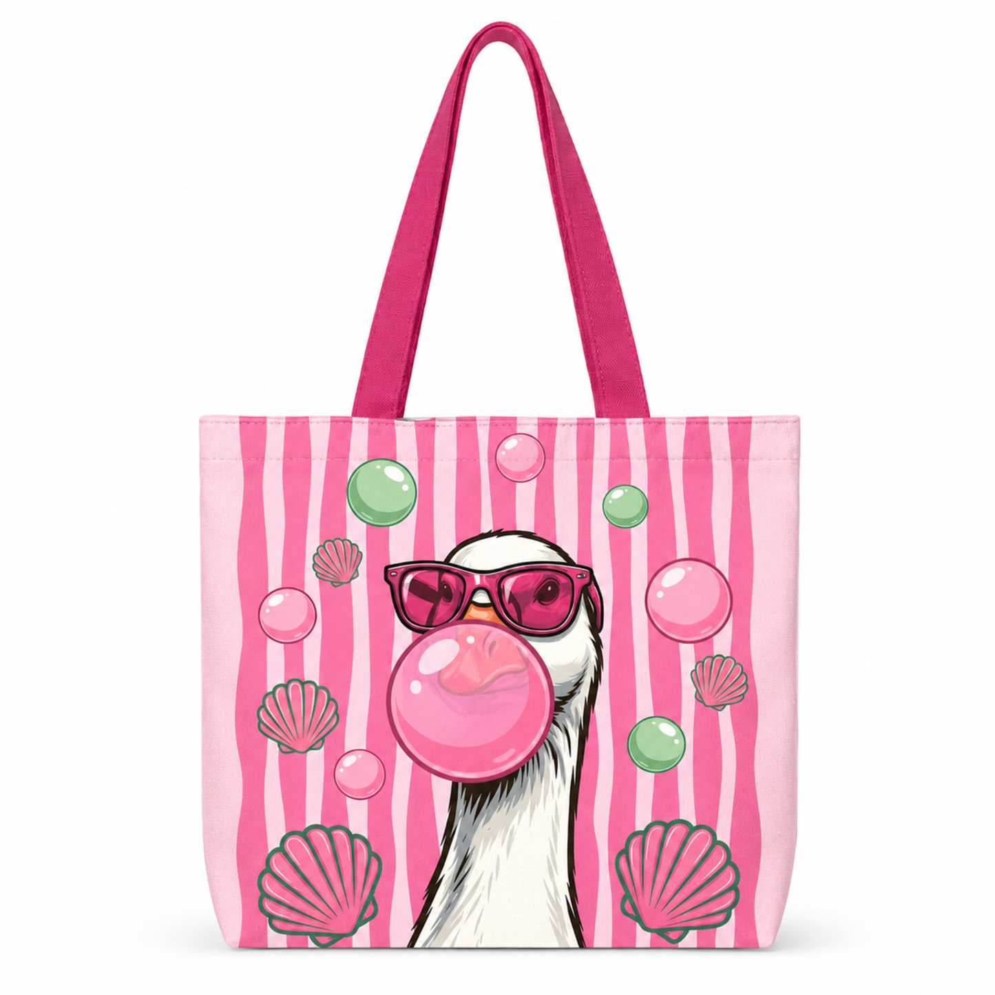 Shell & Goose Bubblegum Summer Tote Bag