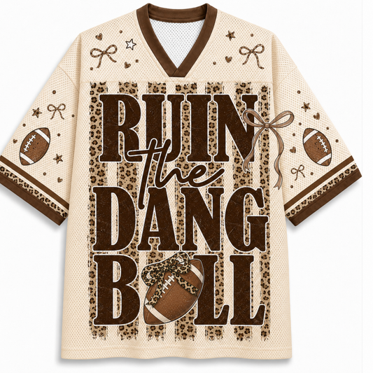 Chaotic Club Run The Dang Ball Leopard Mesh Jersey