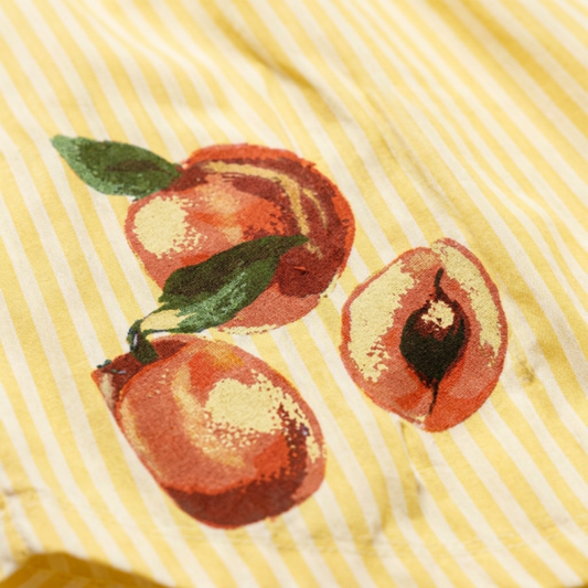 ChaoticClub Summer Peaches Striped Shorts