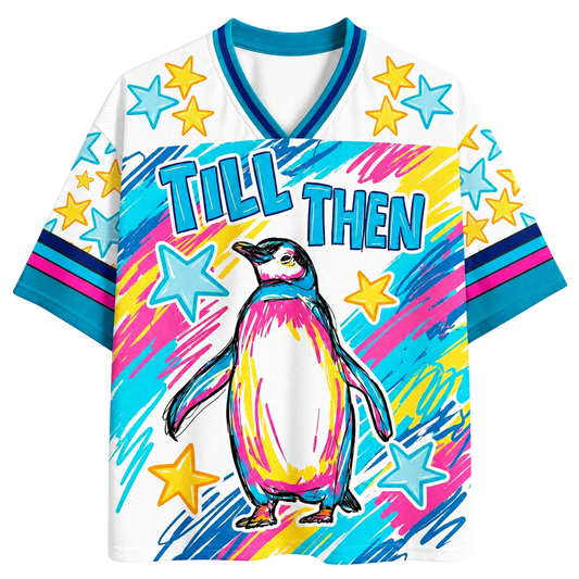 ChaoticClub Till Then Penguin Crayon Mesh Jersey