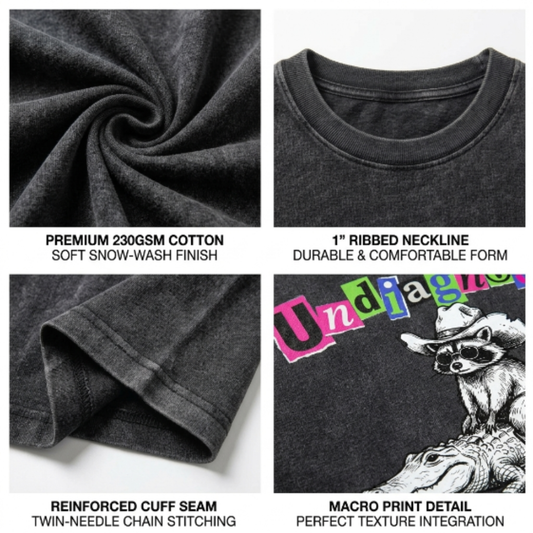 ChaoticClub Undiagnosed Raccoon Washed T-Shirt