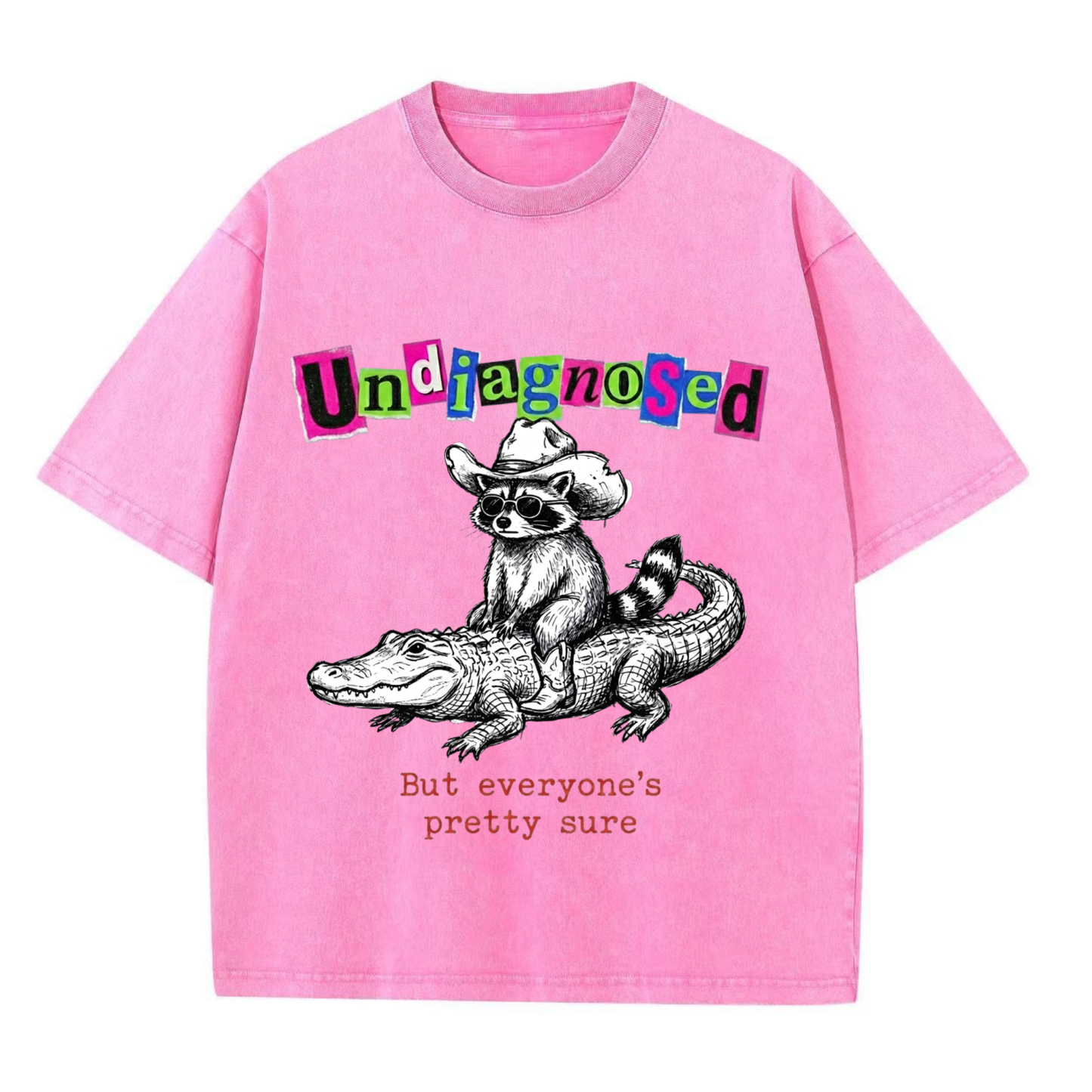 ChaoticClub Undiagnosed Raccoon Washed T-Shirt