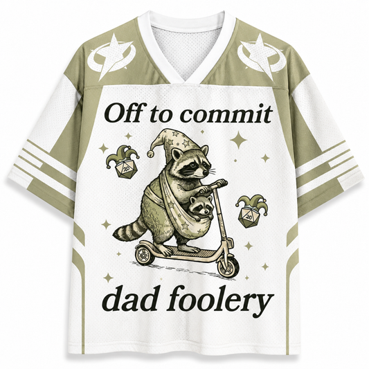 ChaoticClub Off To Commit Dad Foolery Mesh Jersey