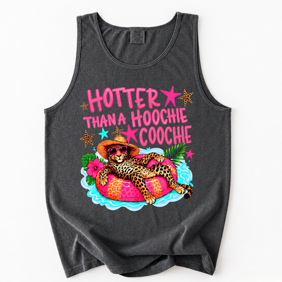 ChaoticClub Hoochie Coochie Summer Leopard Tank Top