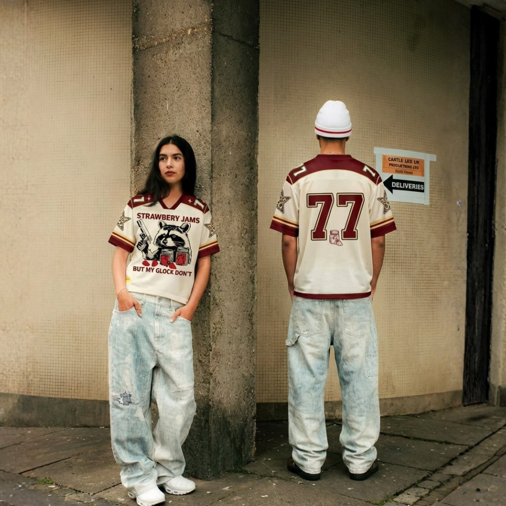 ChaoticClub Strawberry Jams Glock Raccoon Mesh Jersey