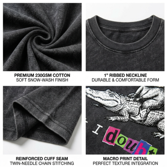 ChaoticClub I May Be Wrong Raccoon Washed T-Shirt