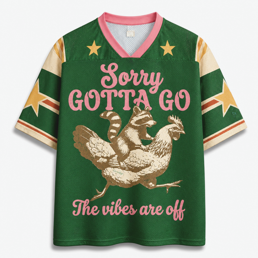 ChaoticClub Sorry Gotta Go Raccoon Mesh Jersey