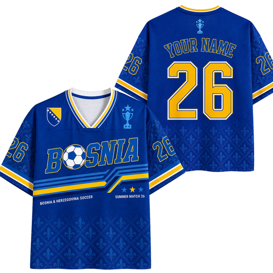 ChaoticClub Bosnia Soccer Personalized Mesh Jersey