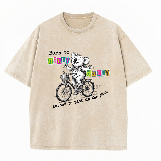ChaoticClub Born To Dilly Daily Koala Washed T-Shirt