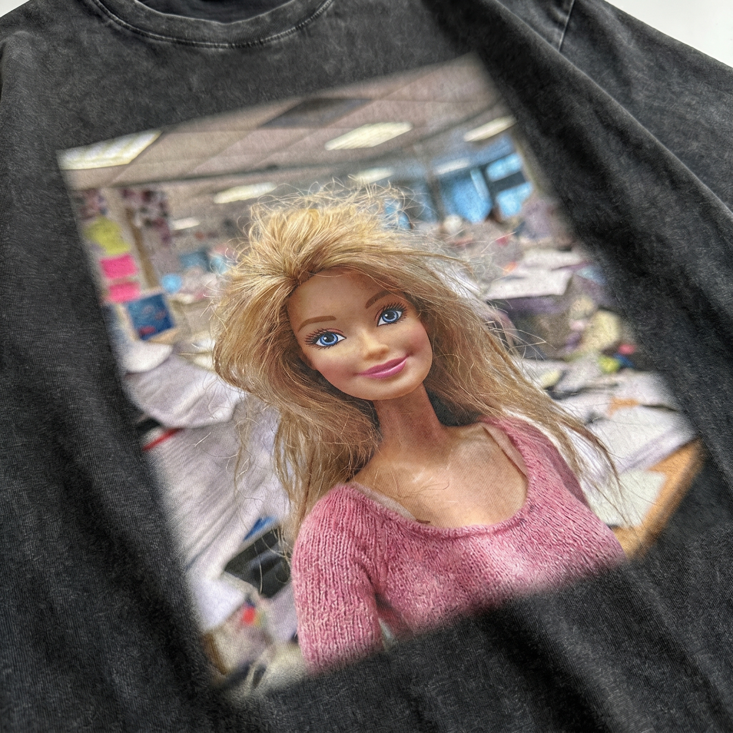 Chaoticclub Overworked Doll Washed T-Shirt