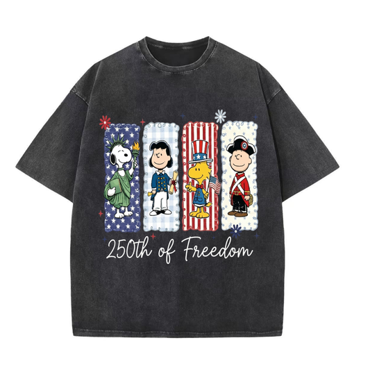 Chaoticclub 250th Of Freedom 1776-2026 Washed T-Shirt