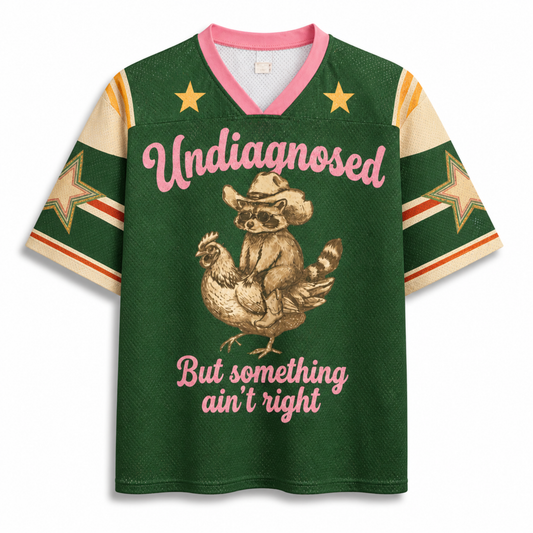 ChaoticClub Undiagnosed Raccoon But Something Mesh Jersey