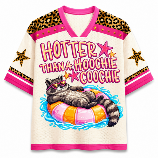 ChaoticClub Hotter Than a Hoochie Coochie Raccoon Mesh Jersey