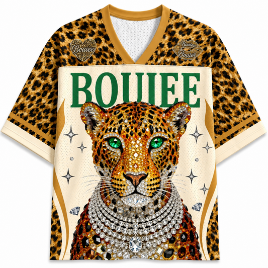ChaoticClub Boujee Leopard Cheetah Mesh Jersey