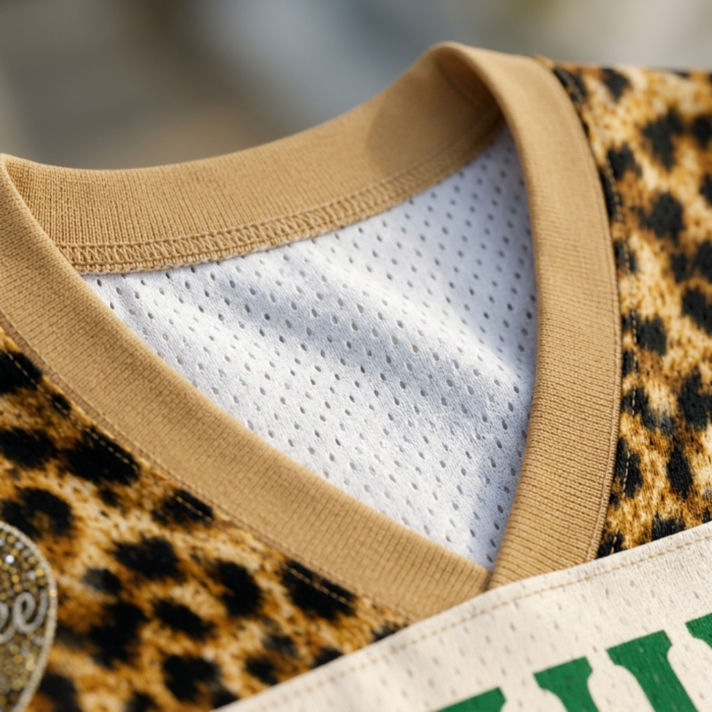 ChaoticClub Boujee Leopard Cheetah Mesh Jersey
