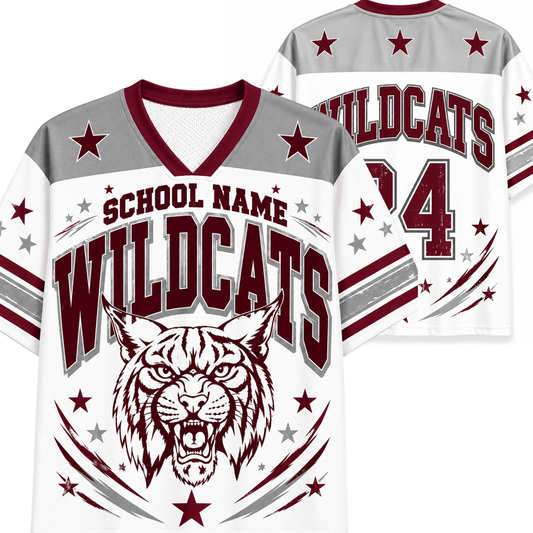 Chaotic Club Retro School Mascot School Spirit Team Mesh Jersey
