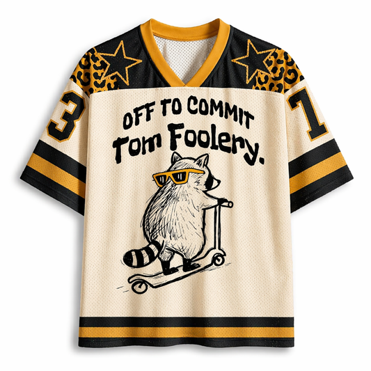 ChaoticClub Off To Commit Tomfoolery Leopard Mesh Jersey