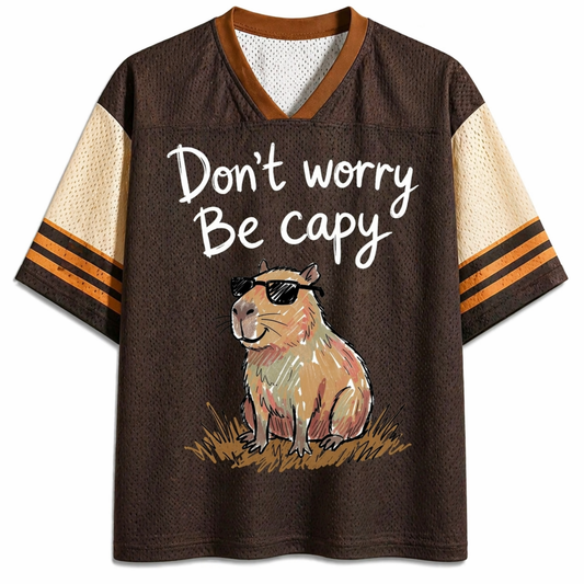 ChaoticClub Don’t Worry Be Capybara Mesh Jersey