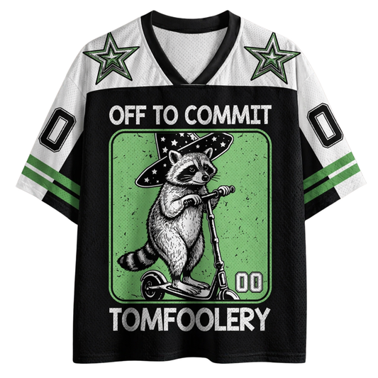 ChaoticClub Off To Commit Tomfoolery Raccoon Mesh Jersey