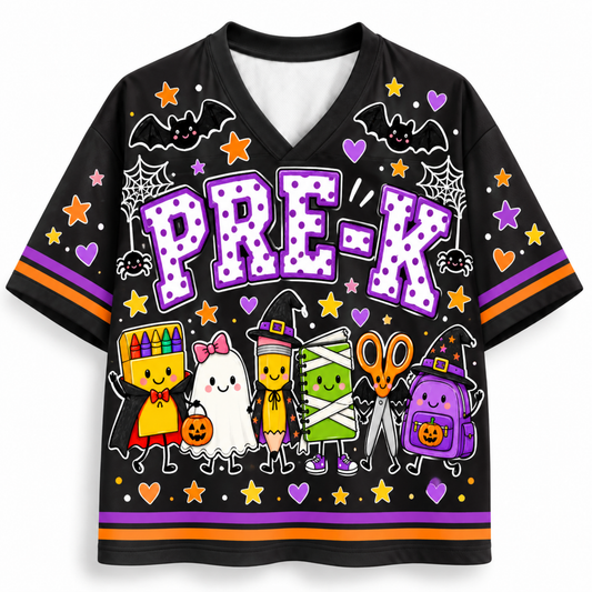 Chaotic Club Halloween School Supplies Sports Mesh Jersey