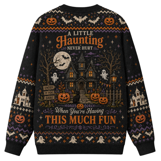 Chaotic Club Haunt These Halls Halloween Ugly Sweatshirt