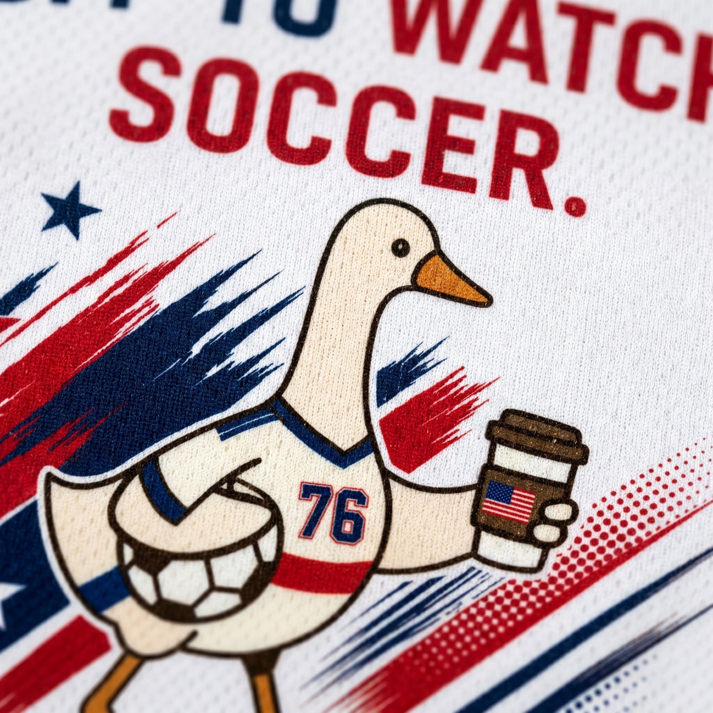 ChaoticClub Off To Watch Soccer USA Personalized Mesh Jersey