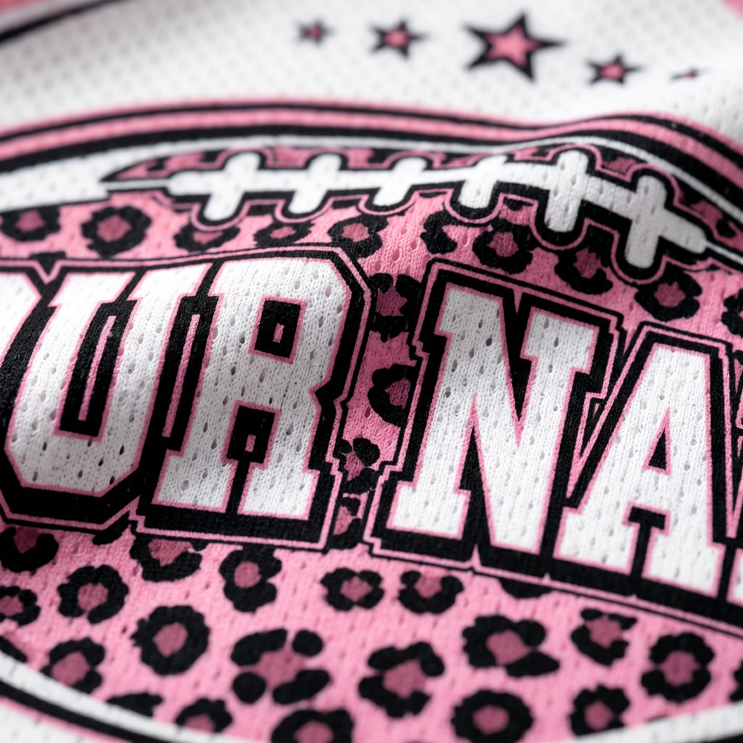 ChaoticClub Gameday Name Leopard Personalized Mesh Jersey