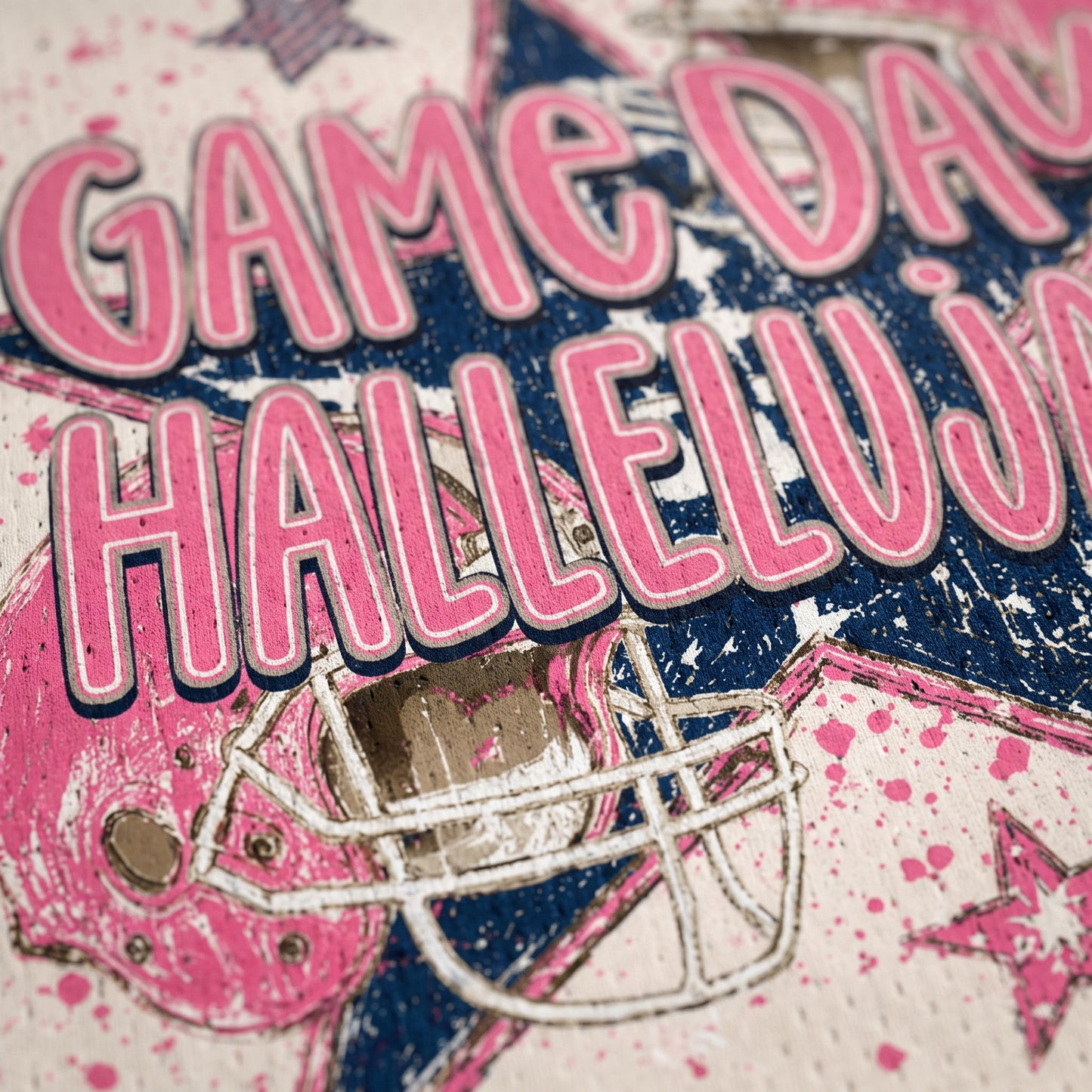 Chaotic Club Game Day Hallelujah Coquette Football Mesh Jersey