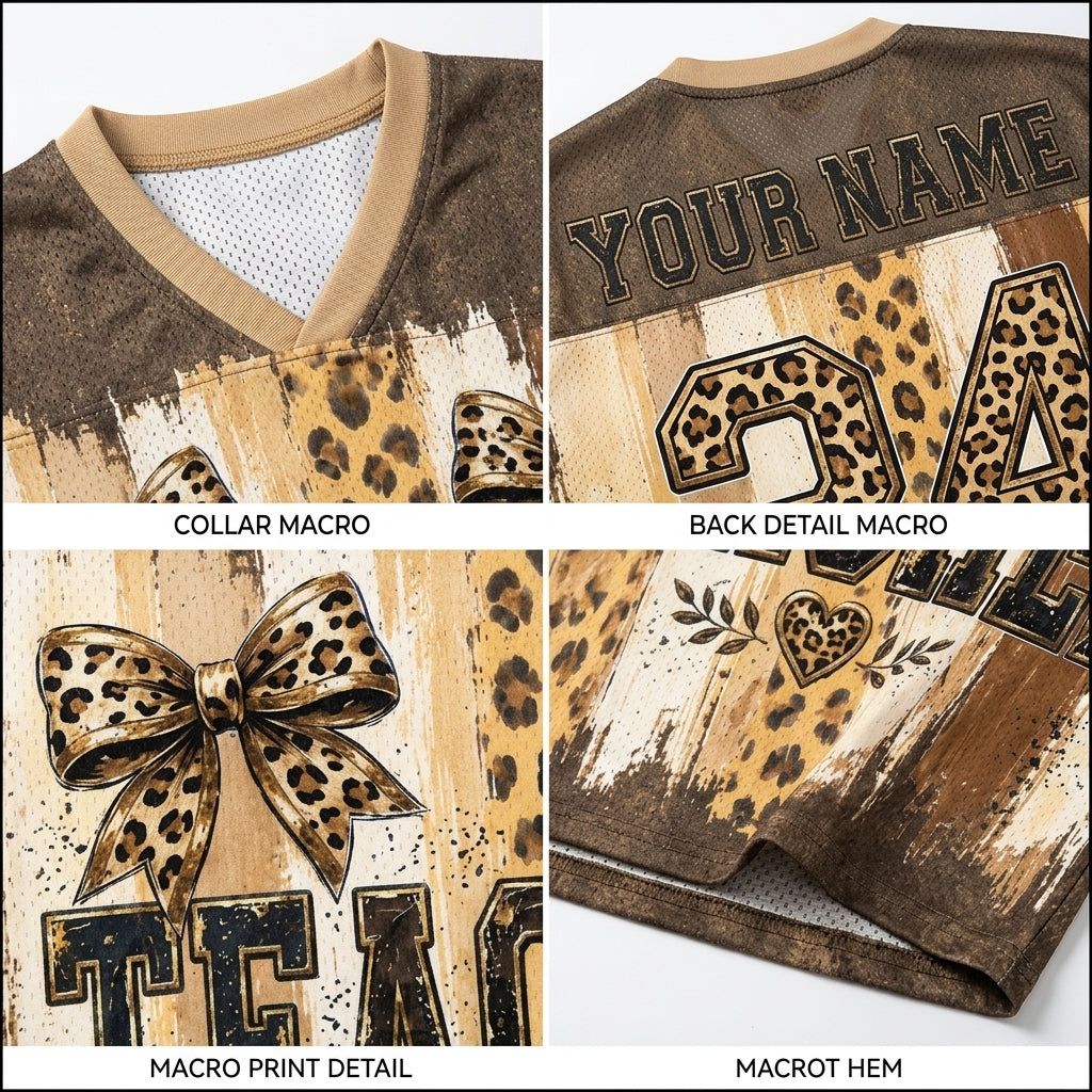 ChaoticClub Coquette Leopard Teacher Mesh Jersey
