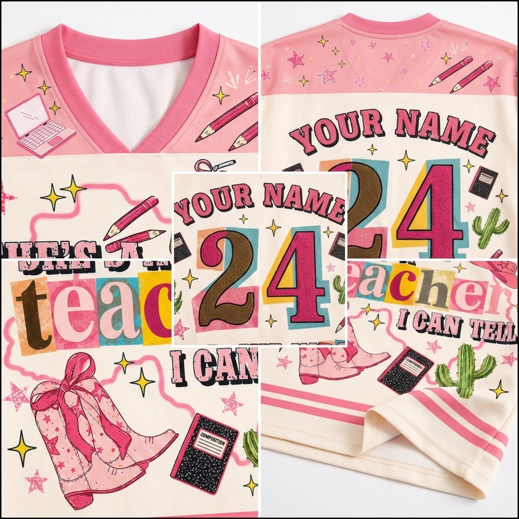 ChaoticClub School Staff She’s a Para,Teacher I Can Tell Mesh Jersey