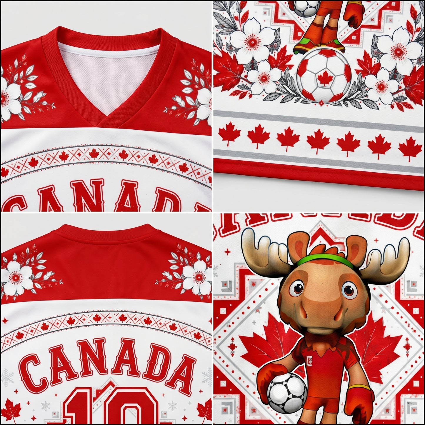 ChaoticClub Canada Soccer Deer Mesh Jersey