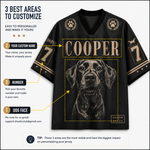 ChaoticClub Pet Photo And Name Shirt  Personalized Mesh Jersey