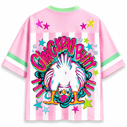 ChaoticClub Guess What Chicken Butt Bubblegum Mesh Jersey