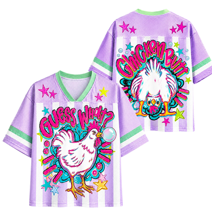 ChaoticClub Guess What Chicken Butt Bubblegum Mesh Jersey