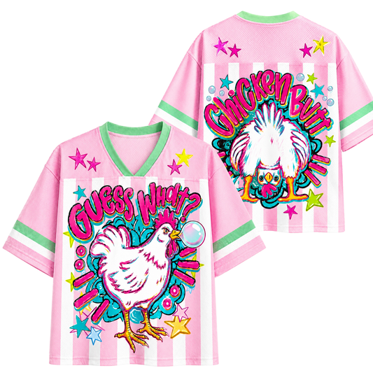 ChaoticClub Guess What Chicken Butt Bubblegum Mesh Jersey