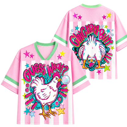 ChaoticClub Guess What Chicken Butt Bubblegum Mesh Jersey