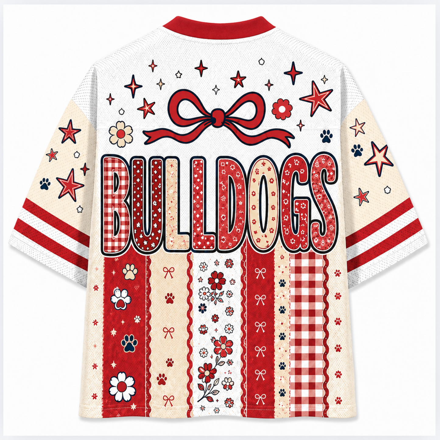 Chaotic Club Retro Floral Mascot Vintage Wildflower Mesh Jersey