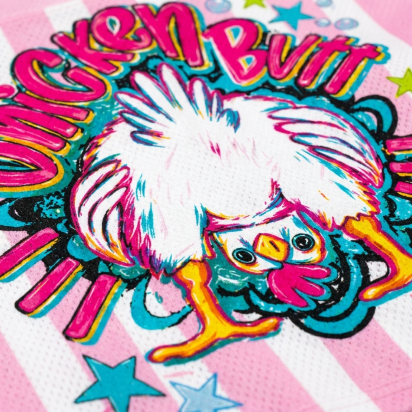 ChaoticClub Guess What Chicken Butt Bubblegum Mesh Jersey