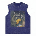 ChaoticClub Raccoon Eating Taco Wash Tanktop