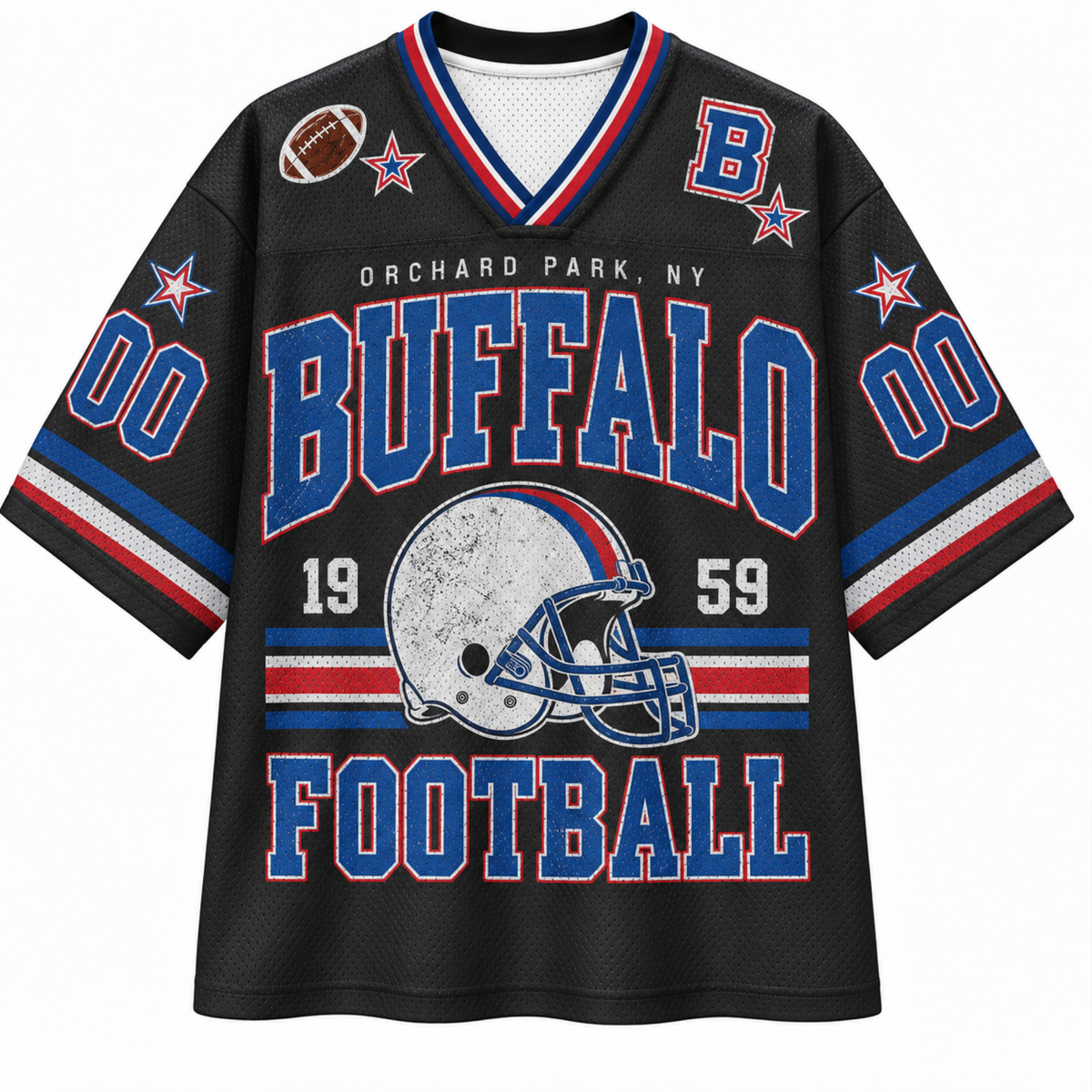 Chaotic Club Retro Mascot Game Day Football Mesh Jersey