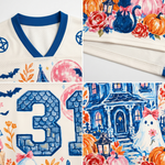 ChaoticClub Brushstroke Halloween Haunted House Mesh Jersey