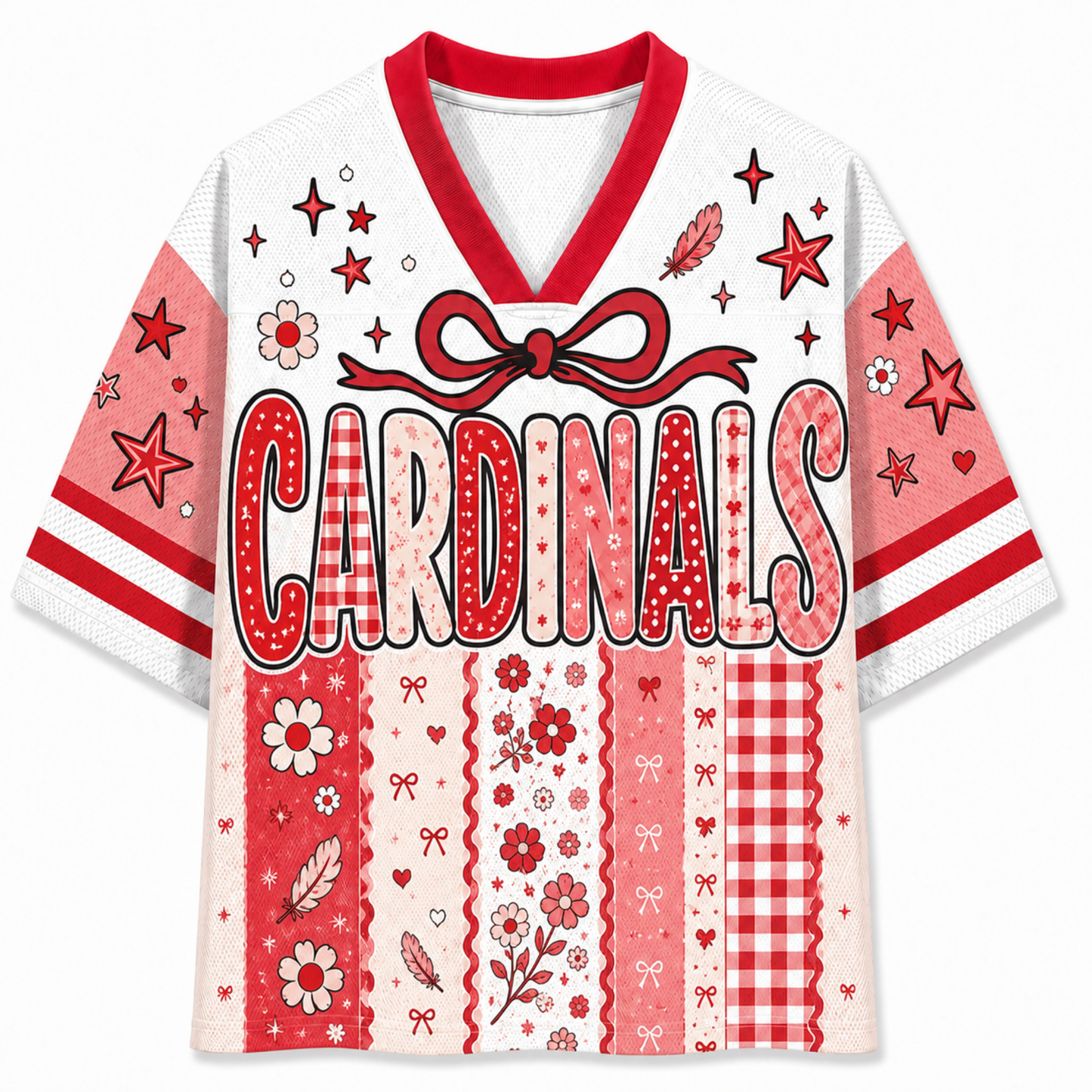 Chaotic Club Retro Floral Mascot Vintage Wildflower Mesh Jersey
