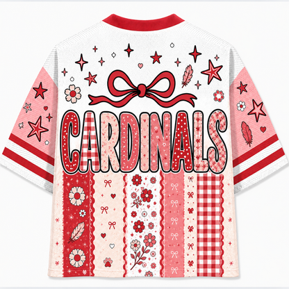 Chaotic Club Retro Floral Mascot Vintage Wildflower Mesh Jersey