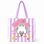 Striped Guess What Chicken Butt Tote Bag