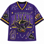 Chaotic Club Mascot Football Doodles Game Day Mesh Jersey