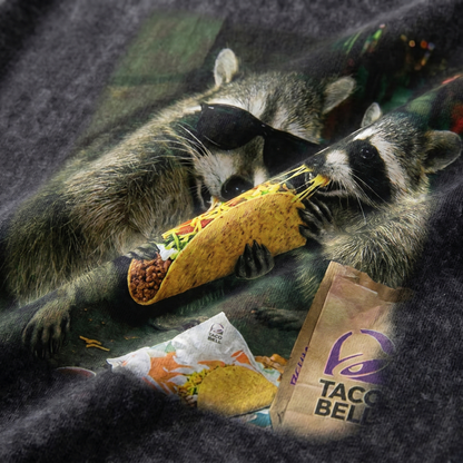ChaoticClub Raccoon Eating Taco Wash Tanktop