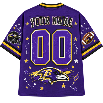 Chaotic Club Mascot Football Doodles Game Day Mesh Jersey