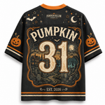 Chaotic Club Haunted Pumpkin Scene Vintage Halloweentown Mesh Jersey