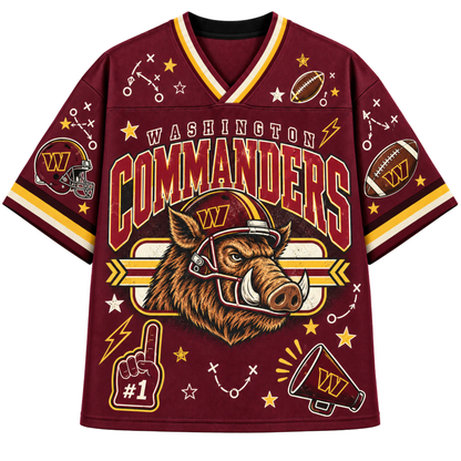 Chaotic Club Mascot Football Doodles Game Day Mesh Jersey