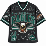 Chaotic Club Mascot Football Doodles Game Day Mesh Jersey